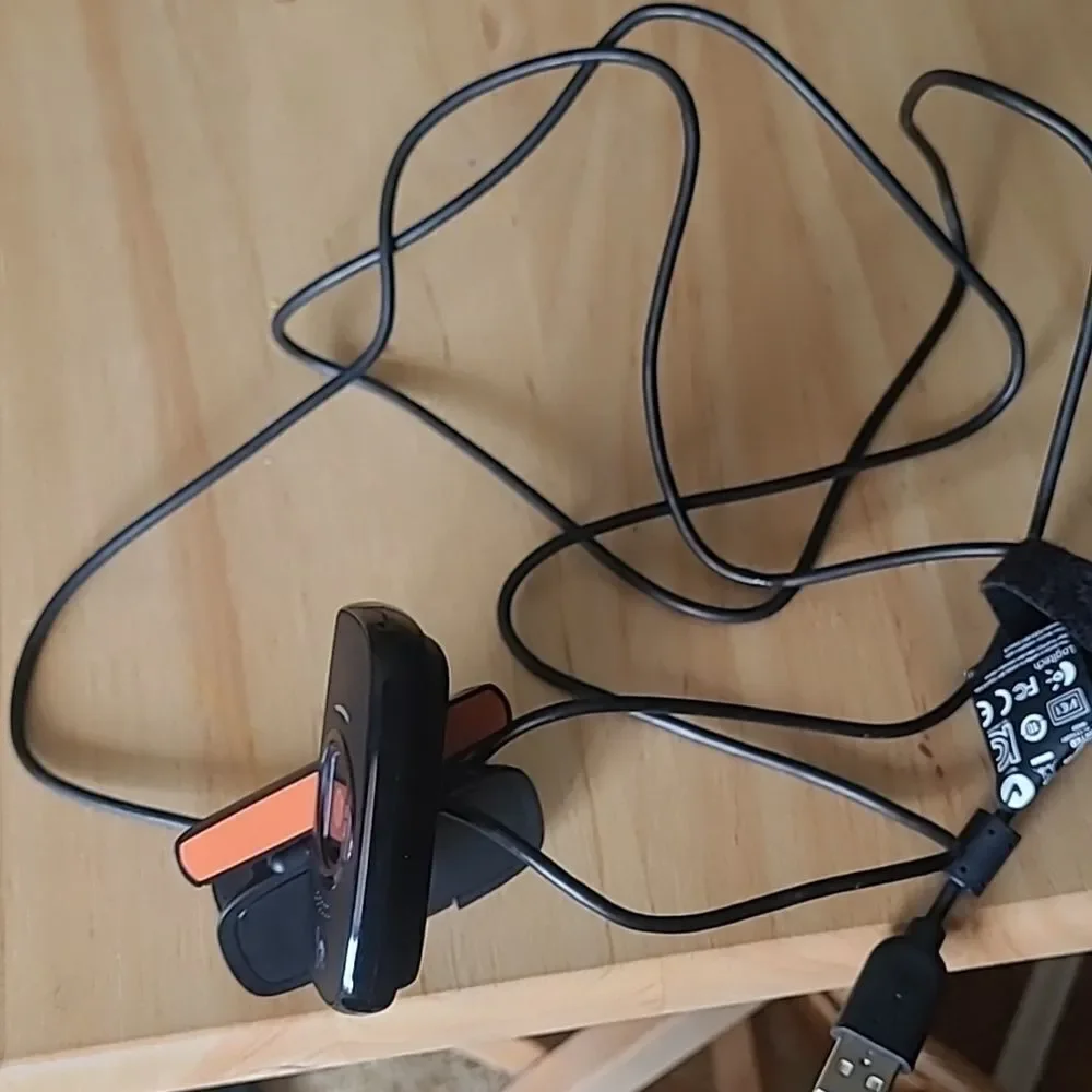 Logitech Hd720P Webcam Built In Microphone Usb cord connected